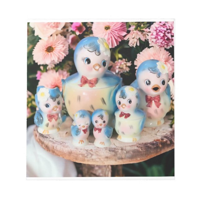 Bluebirds av lyckliga bärbara datorer anteckningsblock (Framsida)