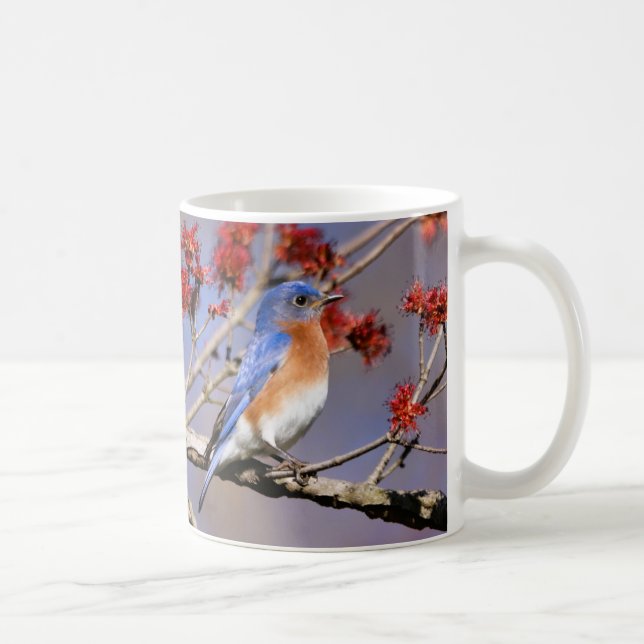 Bluebirds Coffee Mug III by BirdingCollectibles Kaffemugg (Höger)