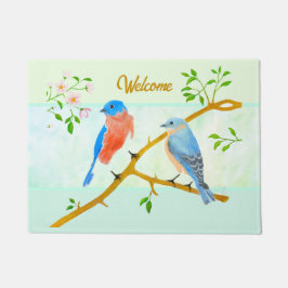 Bluebirds Doormat