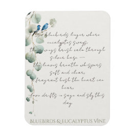 Bluebirds & Eucalyptus Vine Magnet