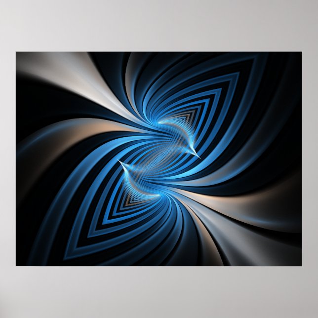 Bluebirds Fractal Poster (Framsidan)