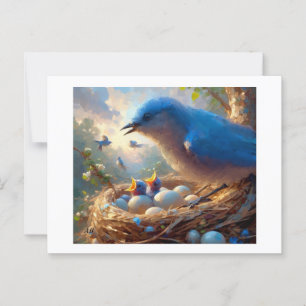 Bluebirds Hatch, vykort