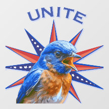 Bluebirds UnITE Window Cling (häftande framtill)