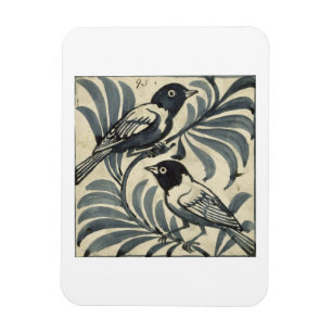 Bluebirds (w/c på papper) magnet