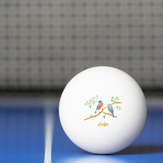 Bluebirds White Ping Pong Ball Pingisboll