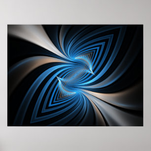 BluebirdsFractal Poster