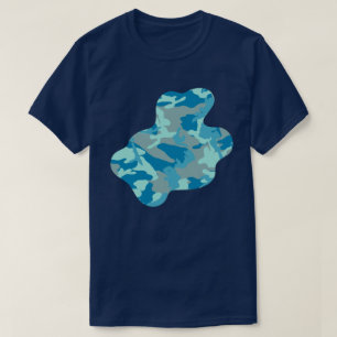 BlueBlast Camo Mönster Paint Splat v3 T Shirt
