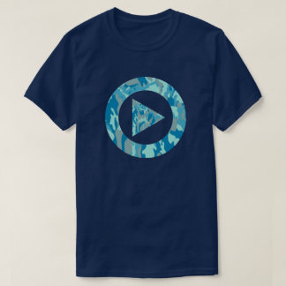 BlueBlast Kamouflage Mönster Tryck på Spela T Shirt