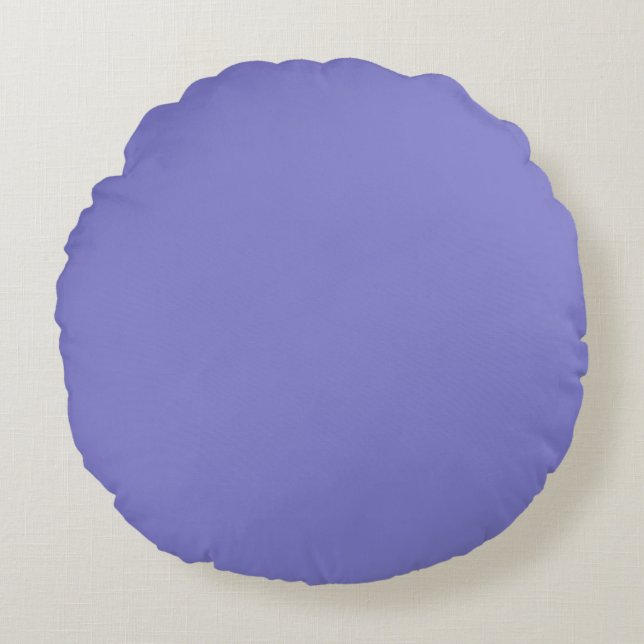 Bluebonnet Bluish-Lila Rund Kudde (Framsidan)
