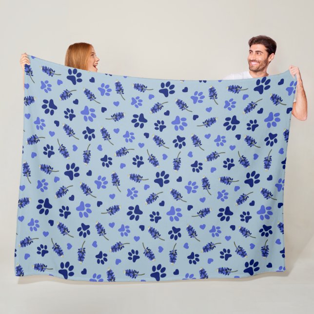 Bluebonnet Djurälskare Blanket - Texas Blommigt Th Fleecefilt (På plats)
