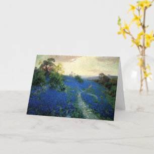 Bluebonnet Fält, Julian Onderdonk-målning Kort
