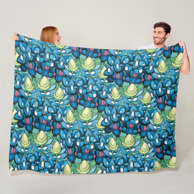 Bluebonnet Fleece Blanket (På plats)
