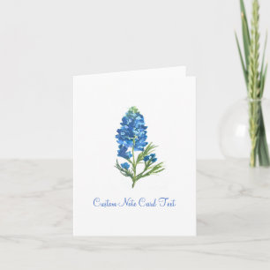 Bluebonnet Flowers Texas Elegant Art Anteckningskort