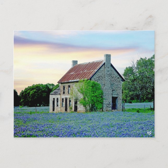 Bluebonnet House, Marble Falls, TX Vykort (Framsida)