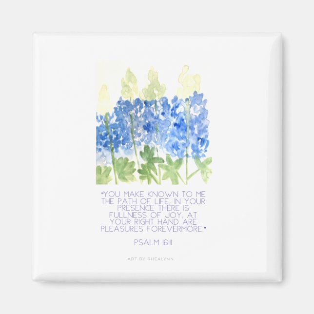 Bluebonnet Joy Magnet (Framsidan)