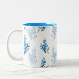 Bluebonnet Mönster Två-Tonad Mugg