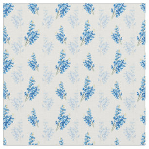 Bluebonnet Mönster Tyg