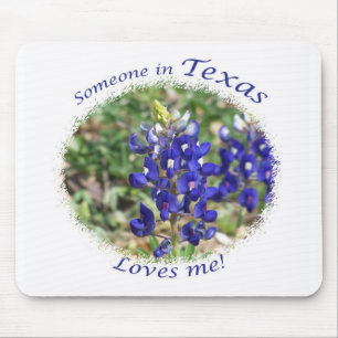 Bluebonnet "någon i Texas älskar mig" Mousepad Musmatta