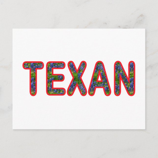 Bluebonnet Texan Vykort (Framsida)