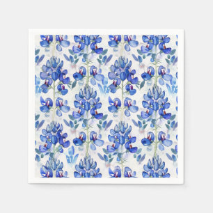 Bluebonnet Texas Vild Flower Mönster Pappersservett