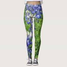Bluebonnet Texas Wildblommor Leggings