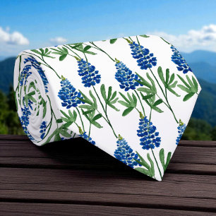 Bluebonnet Texas Wildblommor Watercolor Mönster Slips