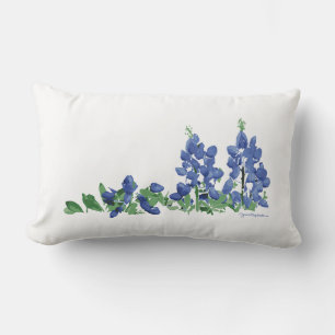 Bluebonnet Vild Flowers, Texas Flowers Lumbarkudde