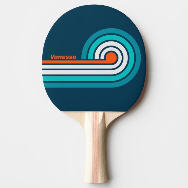 Bluebottle Echo Curl Stripes med namn Pingisracket (Framsidan)