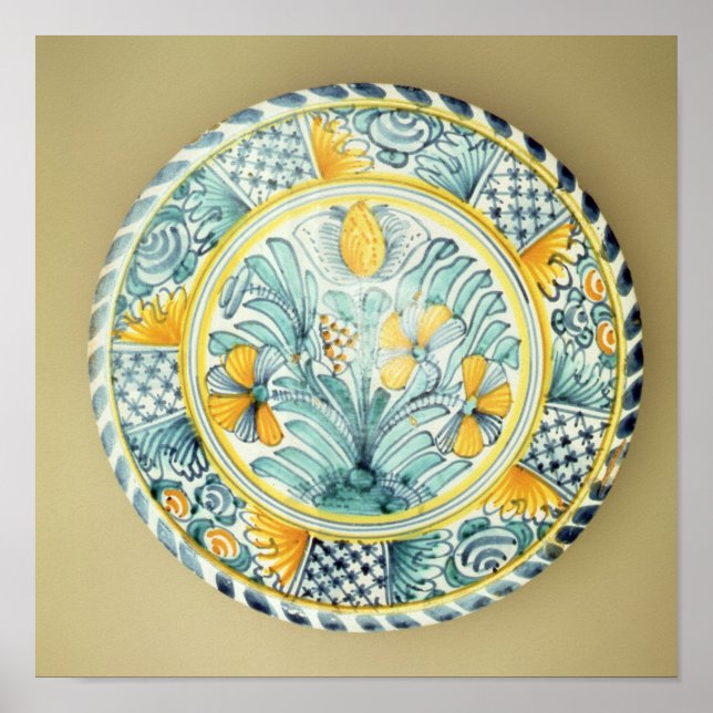 Bluedash'DelSoftware charger, Lambeth pottery Poster (Framsidan)