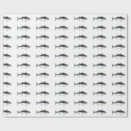 Bluefintonfisk som slår in papper presentpapper