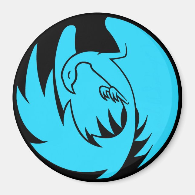 BlueFireArts Fire Bird Magnet (Framsidan)