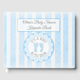 BlueFootprint's Baby Shower Guestbook Keepsaké Gästböcker