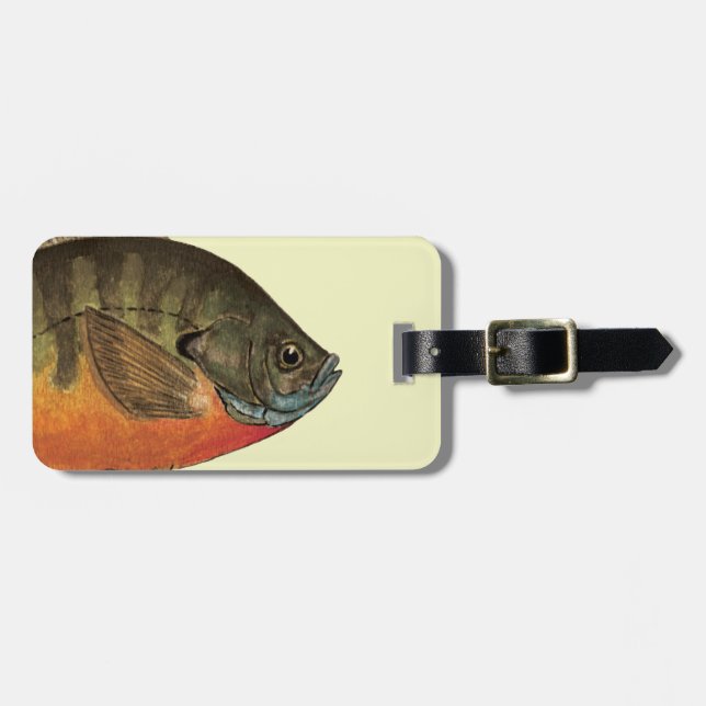 Bluegill Bream Bagagebricka (Horisontell Framsida)