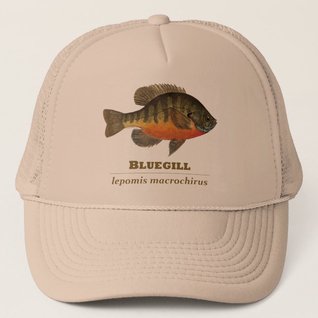 Bluegill Bream Fishing Truckerkeps (Framsida)