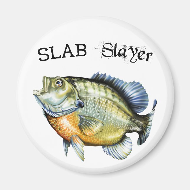 Bluegill Sunfish Slab Sayer Magnet (Framsidan)