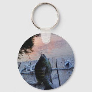 Bluegill vid sunset Sjö Arrowhad Nyckelring
