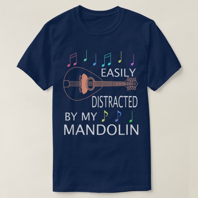 Blueglass Folk Music Funny Musician Mandolin T Shirt (Design framsida)