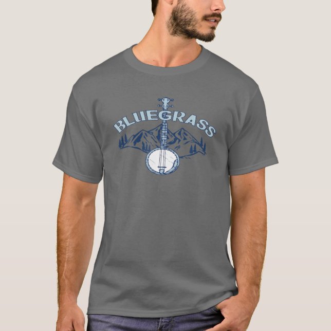 Bluegräs Banjo T Shirt (Framsida)