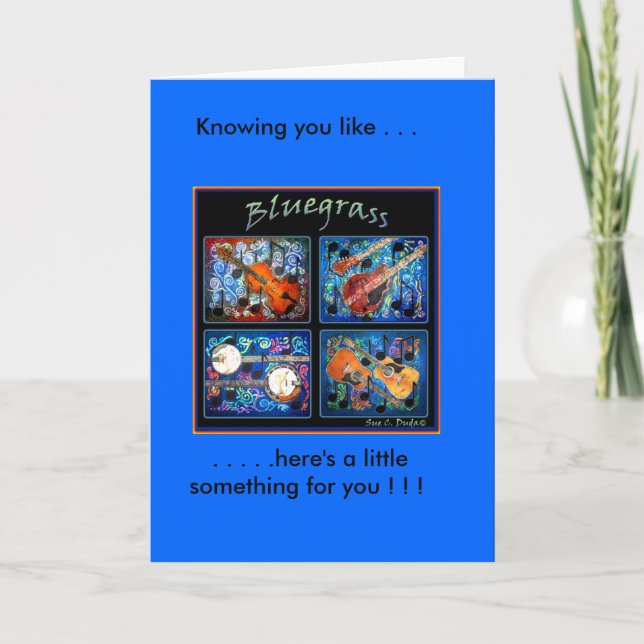 BLUEGRAS GREETINGKORT KORT (Framsida)