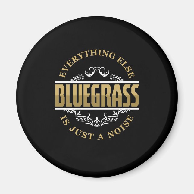 Bluegräs Land Music Banjo Mandolin Band Gift Magnet (Framsidan)