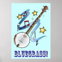 Bluegräs Music med Banjo