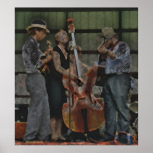 Bluegräs Trio Poster