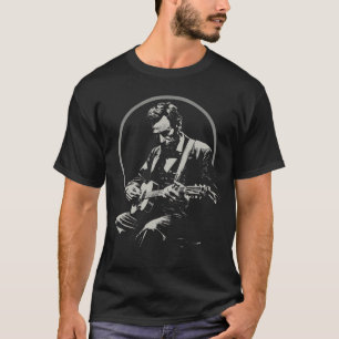BluegrassGarage Abraham Lincoln spelar gitarr Ret T Shirt