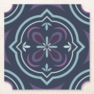 blueish floral tiling pattern underlägg papper