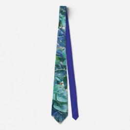 Blueish Turcos Monstera Lövs & Butterflies Slips