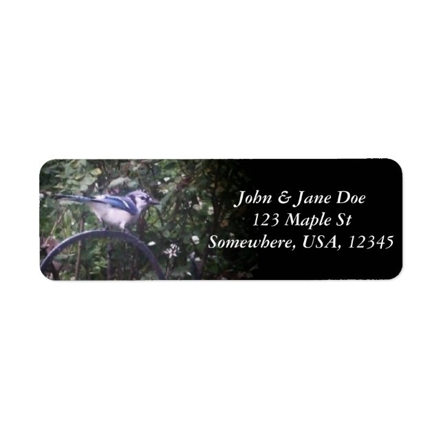 BlueJay 2 Returadress Etikett (Framsidan)