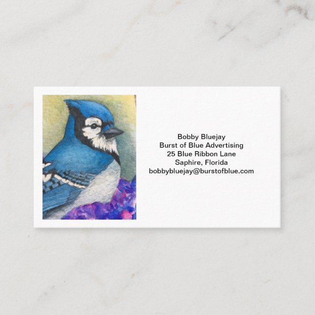 Bluejay-Affärskortet Visitkort (Framsida)