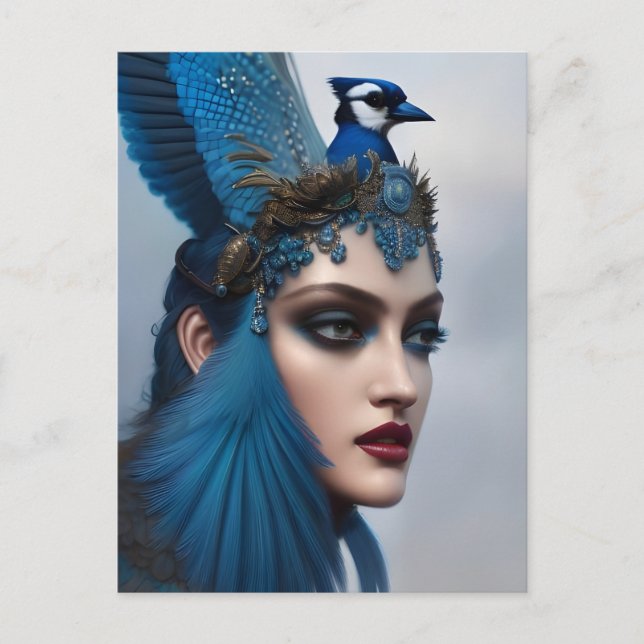 Bluejay Goddess Vykort (Framsida)