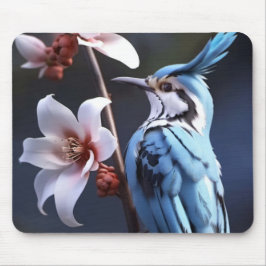 Bluejay och Flowers Musmatta