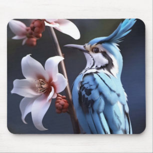 Bluejay och Flowers Musmatta